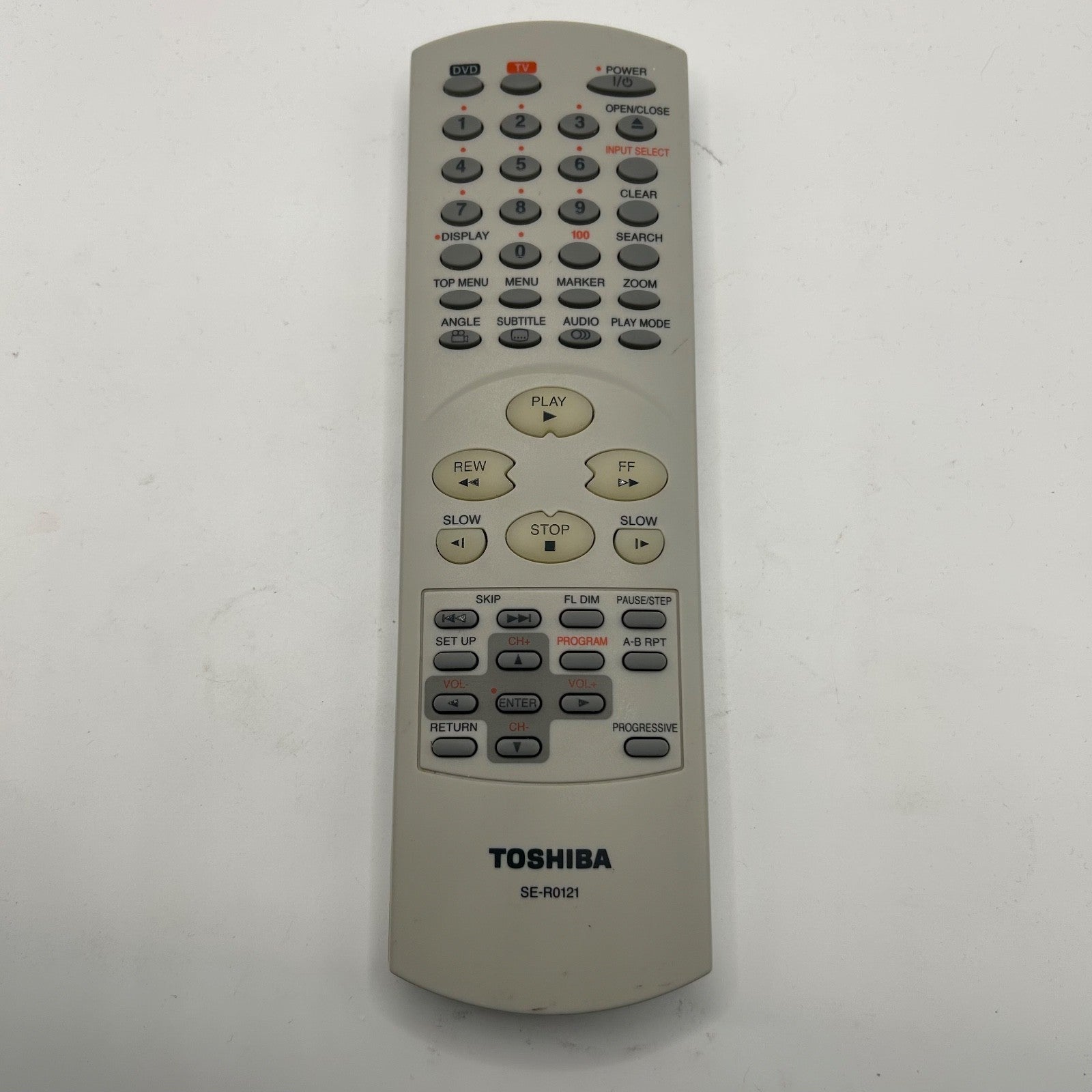 Toshiba SE-R0121 DVD Player Remote Control Original Replacement