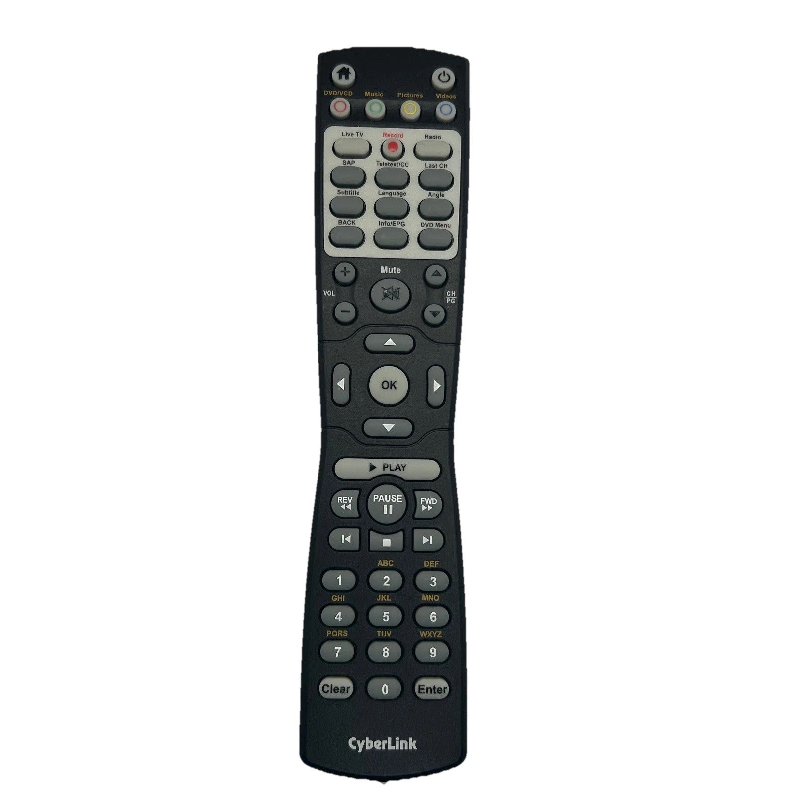 CyberLink CYBL001 DVD Media Center Remote Control Black Genuine