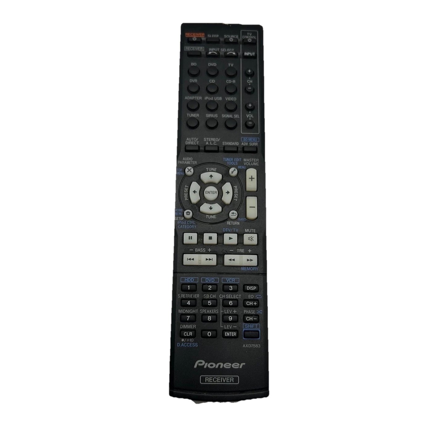 Pioneer AXD7583 AV Receiver Remote Control – Genuine OEM Replacement