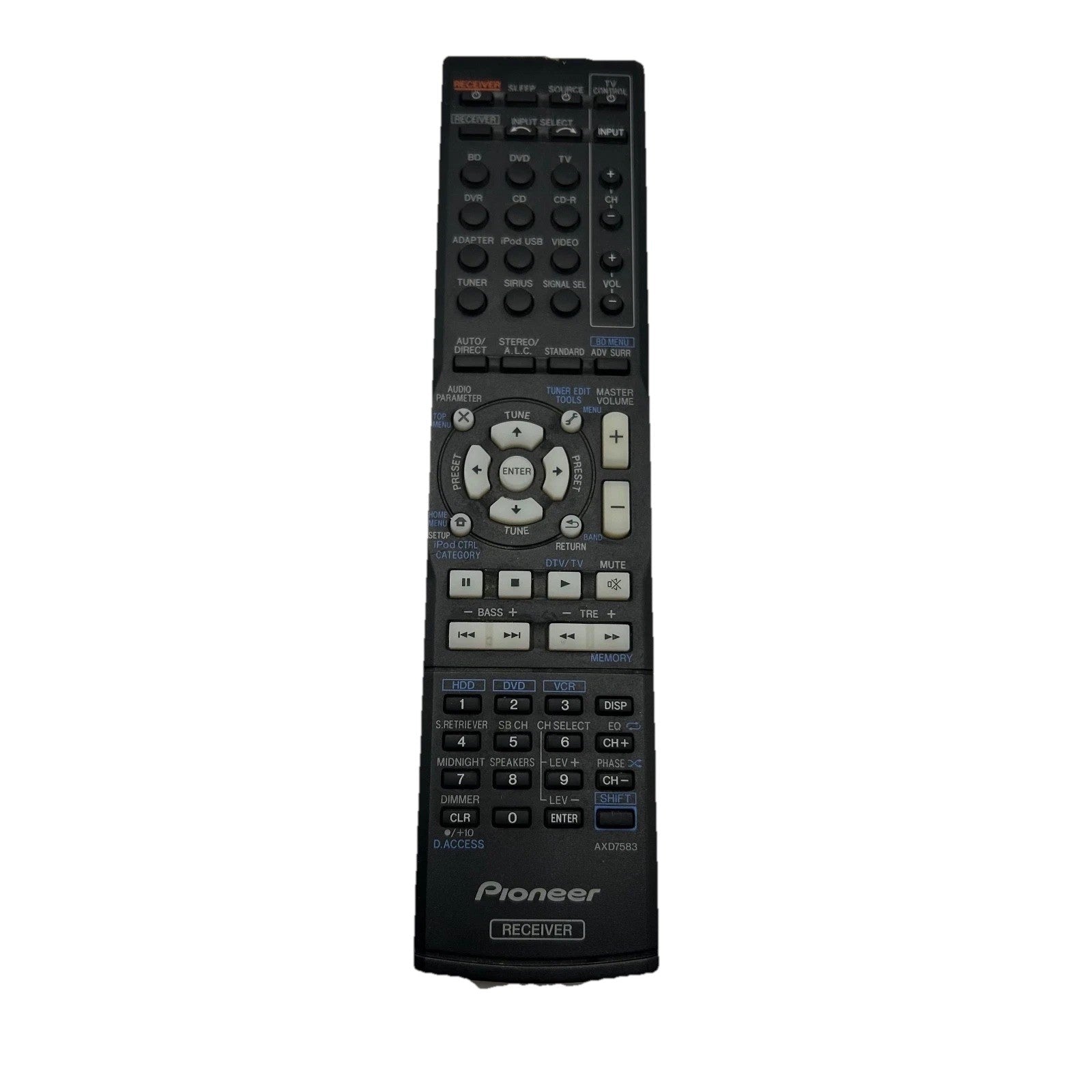 Pioneer AXD7583 AV Receiver Remote Control – Genuine OEM Replacement
