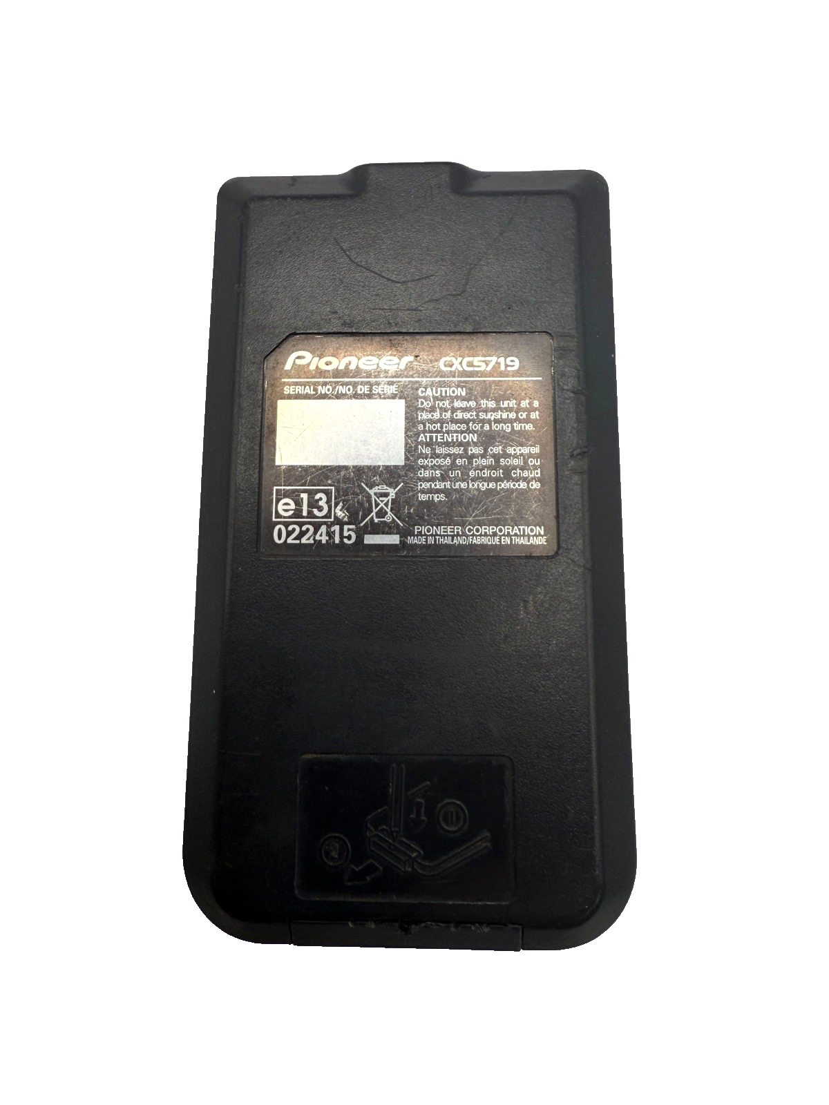 Pioneer CXC3173 Remote Control for DEH‑P Series Car Stereo – Tested & Working