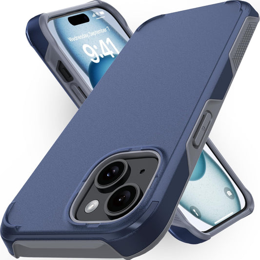TEAM LUXURY Case for iPhone 15 Shockproof Rugged MagSafe + Screen Protector