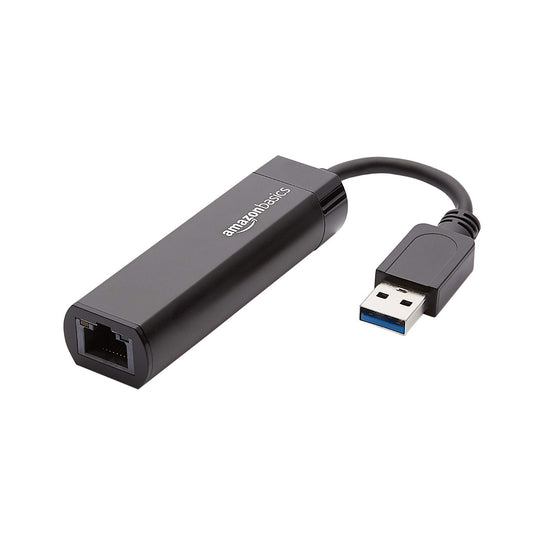 Amazon Basics USB 3.0 to Gigabit Ethernet Adapter Black OPENBOX