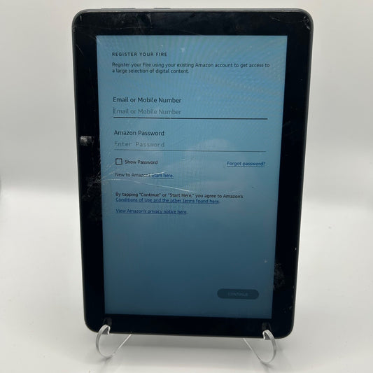 Amazon Fire 7 Tablet (9th Gen) 16GB Black K72LL3 – Cracked Screen