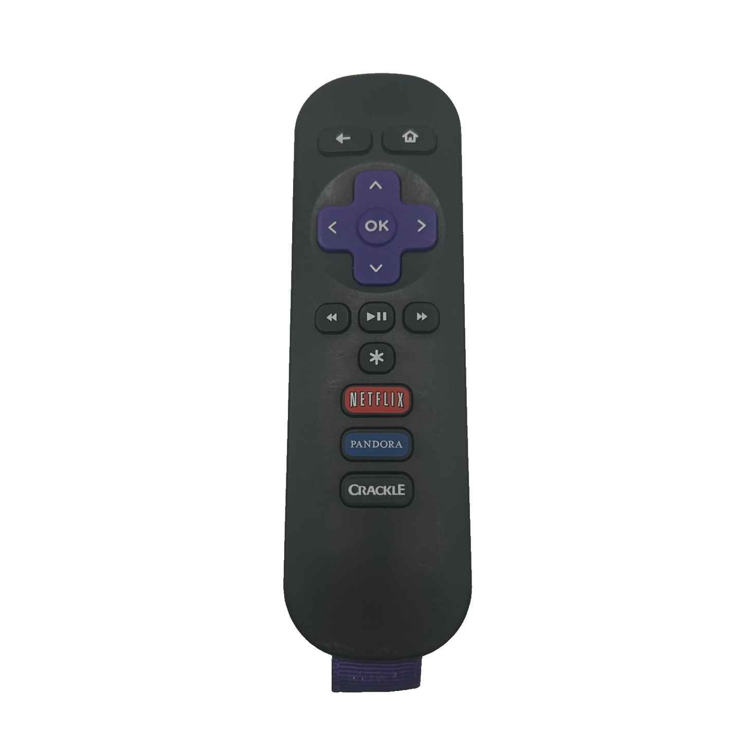 Roku Remote 9026000094-001 w/ Netflix Pandora Crackle – Purple D-Pad