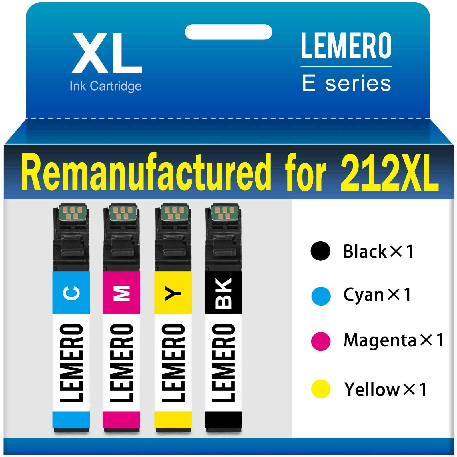 LEMERO 212XL Ink Cartridge for Epson XP-4100 WF-2850