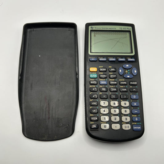Texas Instruments TI-83 Plus Graphing Calculator – Heavy Screen Wear – Works