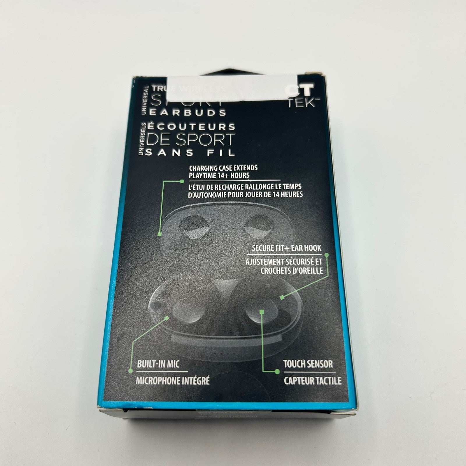 CT TEK Ultra Pro Wireless Sport Earbuds w/ Mic & Charging Case
