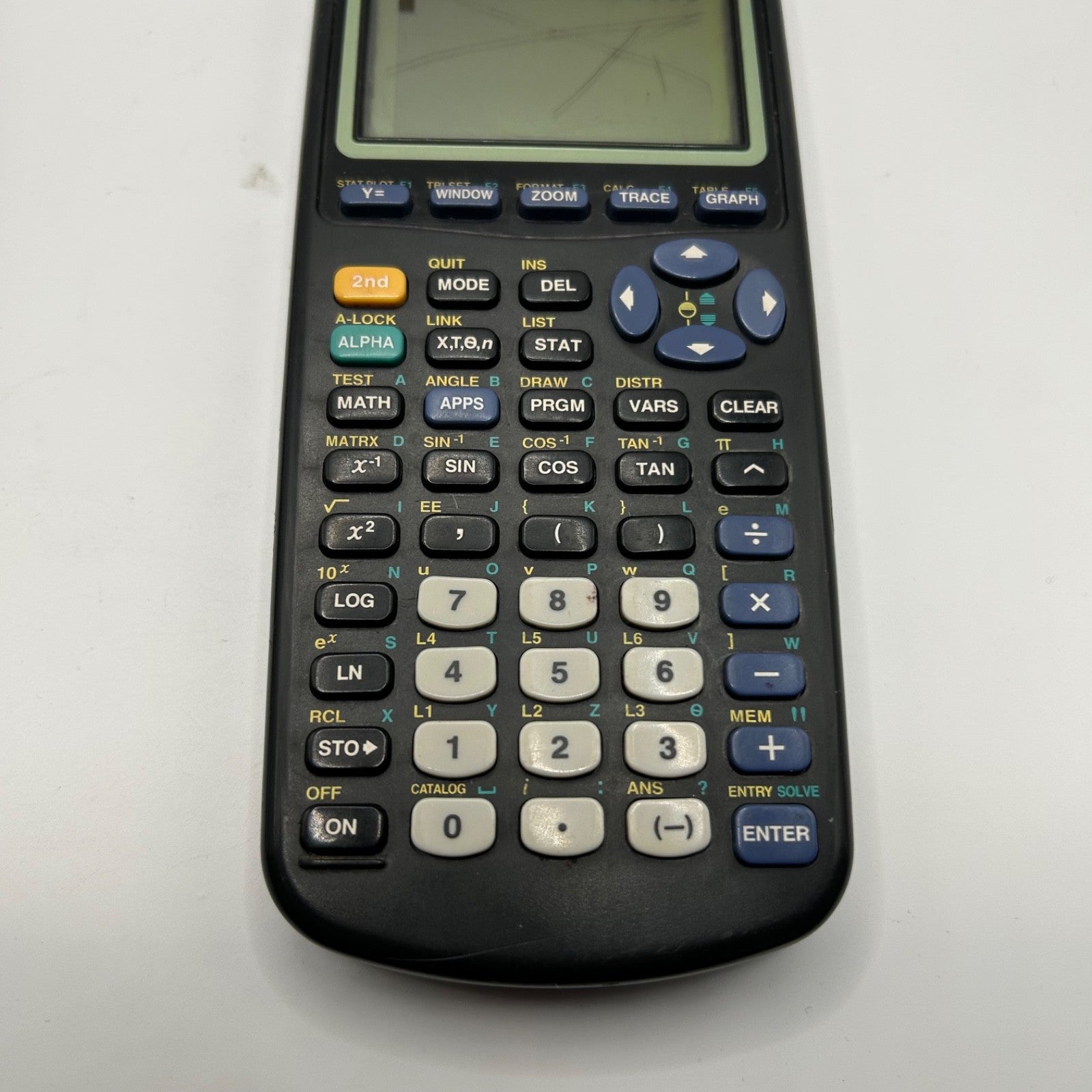 Texas Instruments TI-83 Plus Graphing Calculator – Heavy Screen Wear – Works