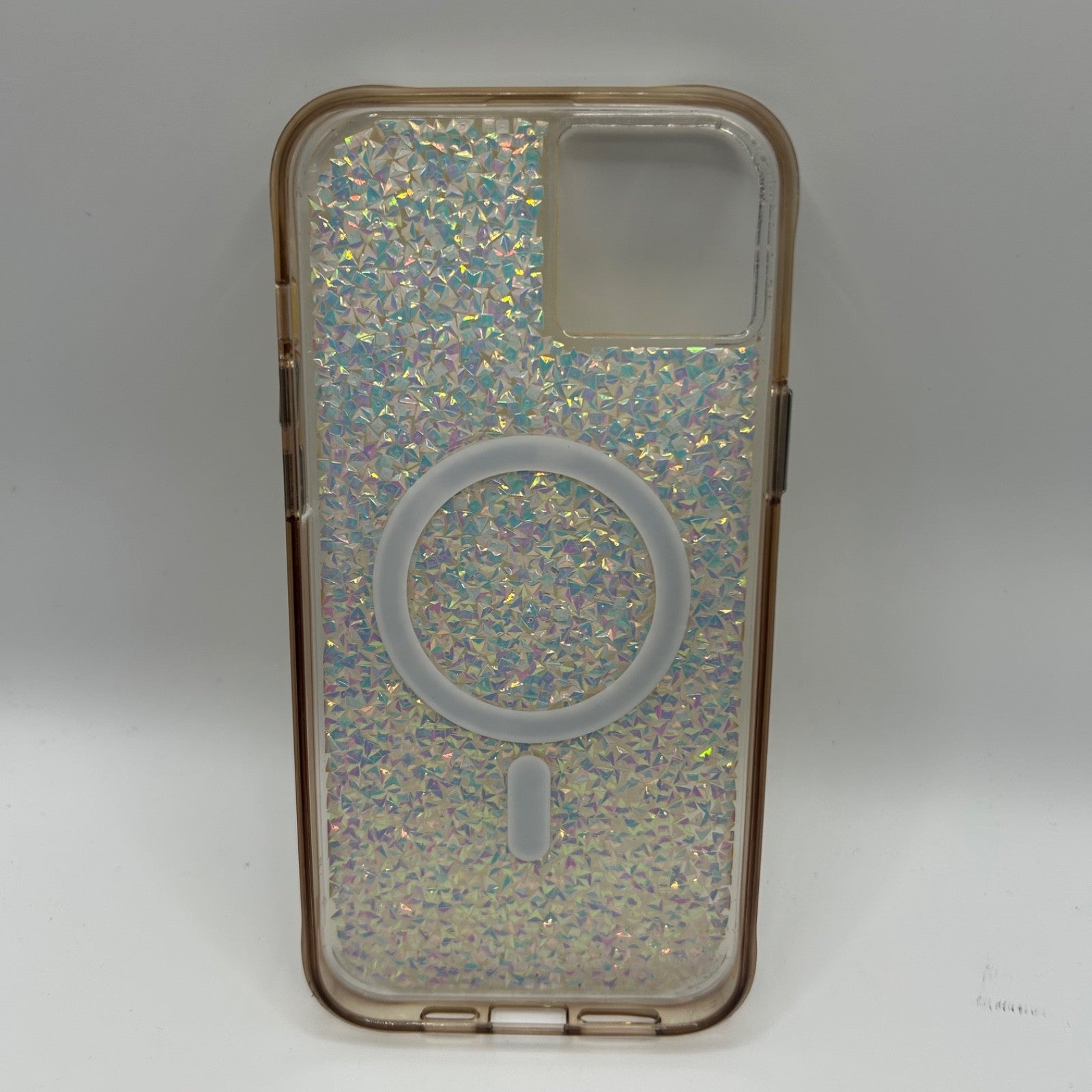 iPhone 14 Plus Glitter Holographic Case w/ MagSafe Ring – Sparkly Protective