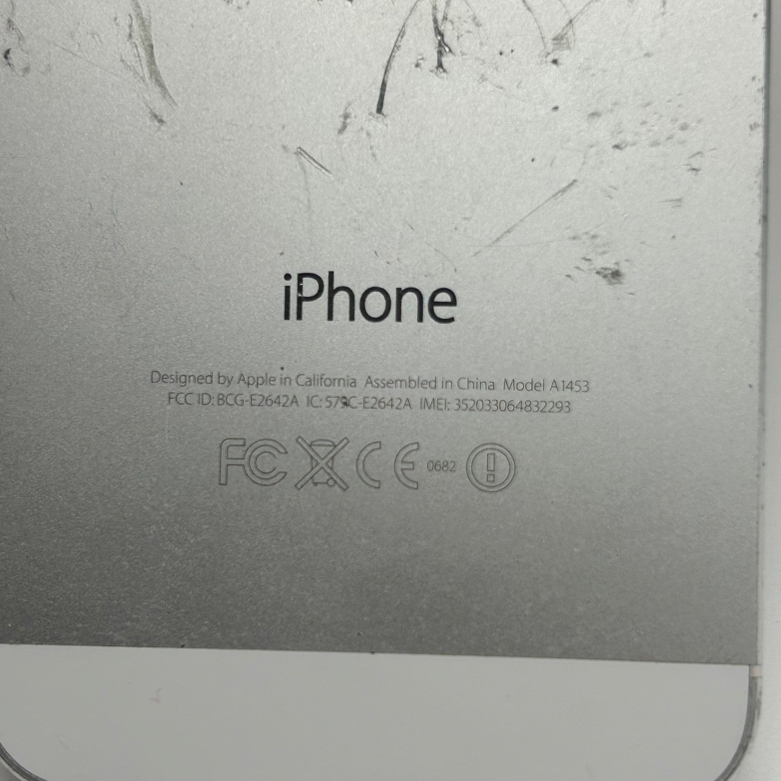 Apple iPhone 5s Silver 16GB Model A1453 – For Parts Only