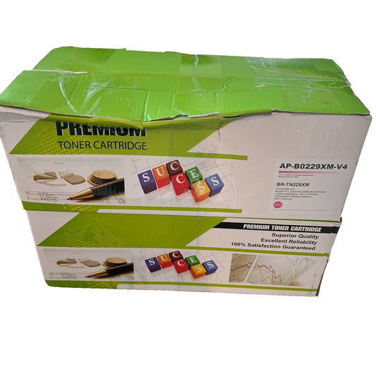 TN229XL 4‑Pack Compatible Toner Cartridges Set BK/C/M/Y for Brother Color Laser