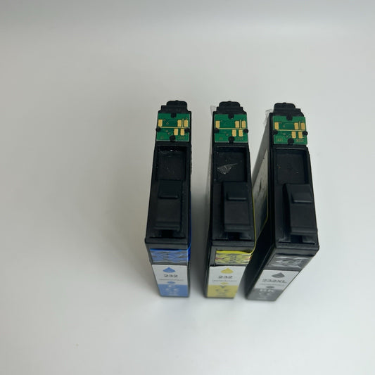 3-Pack Replacement Ink – 232/232XL for Epson (BK/C/Y) – New Sealed