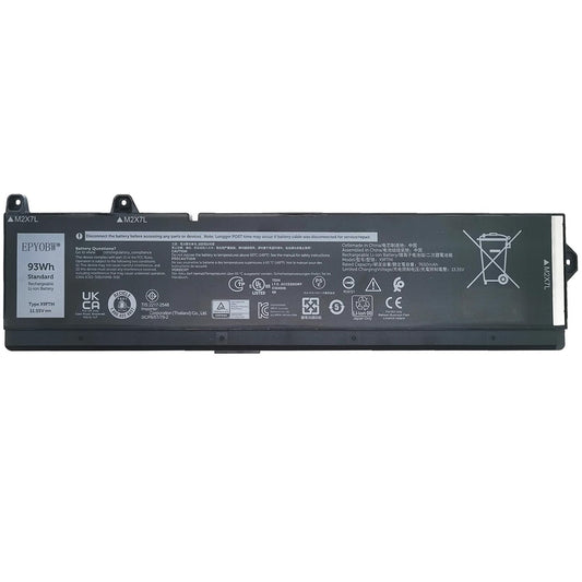 EPYOBW X9FTM Battery 93Wh for Dell Precision 7670 7680 7770 7780