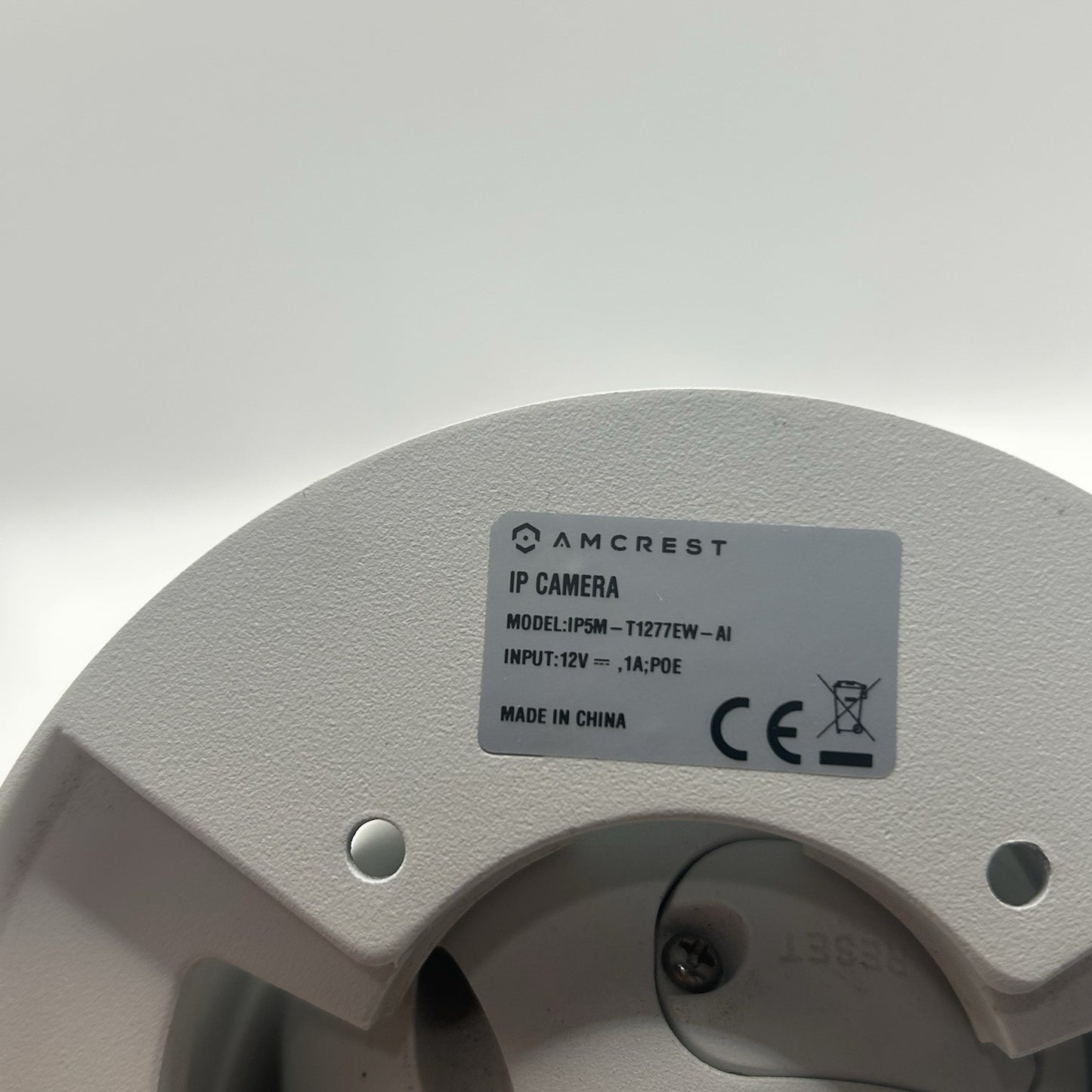 Amcrest IP5M-T1277EW-AI 5MP POE Outdoor Turret Security Camera AI