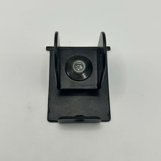 Black Steel U-Bracket Mounting Plate w/ Swivel Ball – 2.5” x 2”