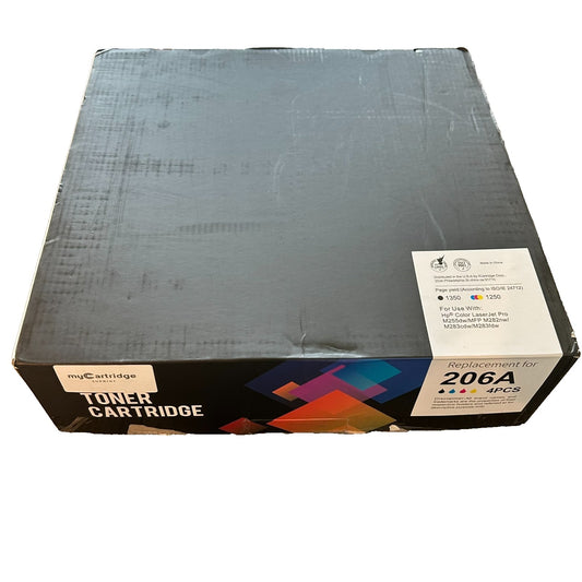 MyCartridge 206A Toner 4-Pack for HP M283fdw M255dw – Open Box